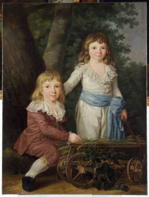 Obraz pod tytułem "Portret dwóch chłopców "