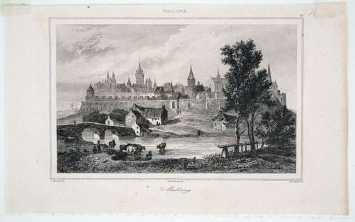 Obraz pod tytułem "Ichnographia Oppidi et Castri Marienburgi in Prussia Regali "
