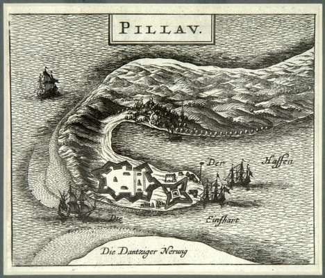Obraz pod tytułem "Pillau - Plan i sytuacja twierdzy w Piławie"