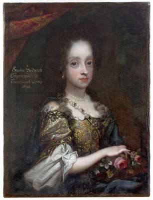 Obraz pod tytułem "Portret księżniczki duńskiej, Zofii Charlotty (1677-1735)"