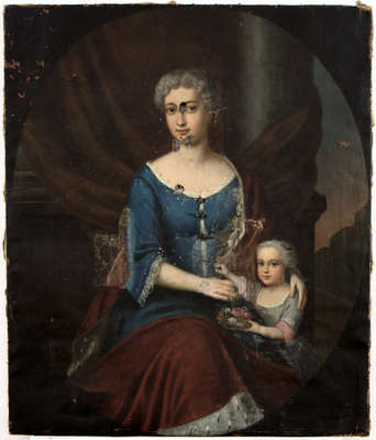 Obraz pod tytułem "Portret Fryderyki Marii zu Dohna "
