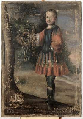 Obraz pod tytułem "Portret chłopca z rodziny hrabiów Stirum"