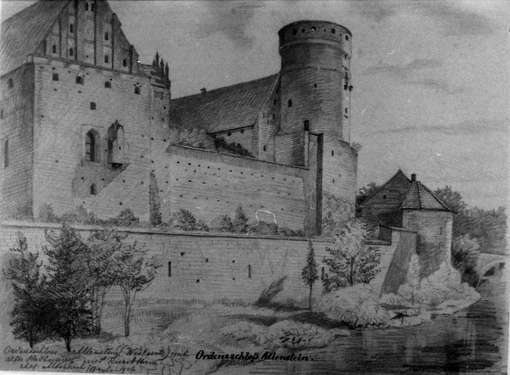Obraz pod tytułem "Widok zamku od południowego wschodu"
