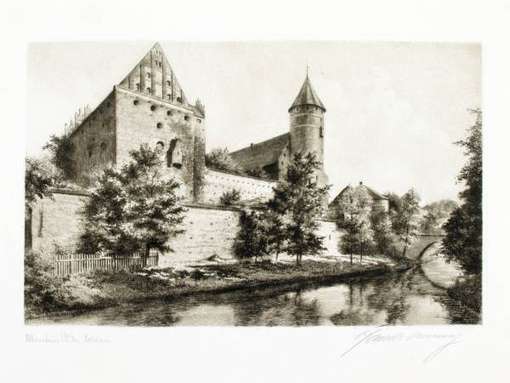 Obraz pod tytułem "Widok zamku od północnego zachodu"