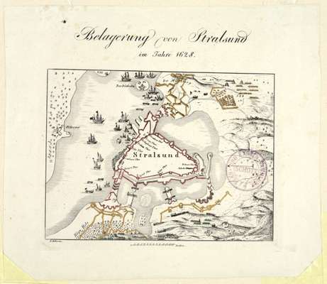 Obraz pod tytułem "Plan oblężenia Stralsundu 24 II – 4 VIII 1628 r. "