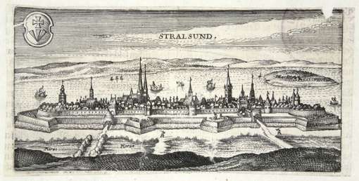 Obraz pod tytułem "Prospekt Stralsundu"