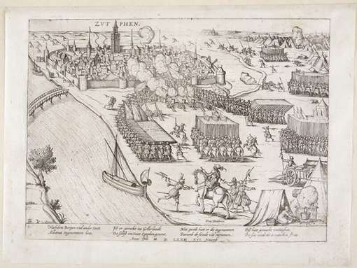 Obraz pod tytułem "Oblężenie Zutphen przez Fryderyka de Toledo"
