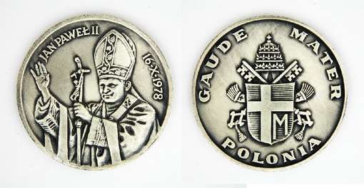 Obraz pod tytułem "Medal papieski przyznany W. Niewiadomskiemu"