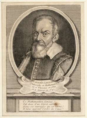 Obraz pod tytułem "Portret Galileusza (właśc. Galileo Galilei, 1564-1642)"