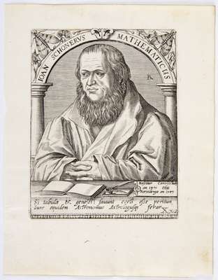 Obraz pod tytułem "Portret kartografa Johanna Schönera (1477-1547)"