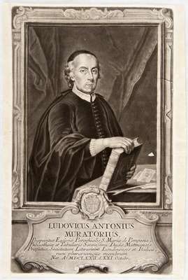 Obraz pod tytułem "Portret historyka i bibliotekarza ks. Ludovico Antonio Muratori "