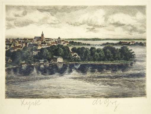 Obraz pod tytułem "Lyck - Panorama Ełku"