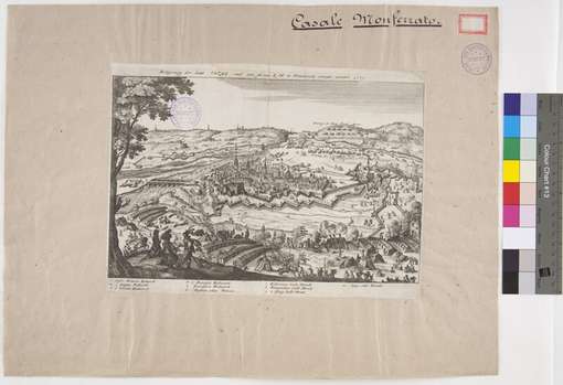 Obraz pod tytułem "Plan perspektywiczny Casale Monferrato nad Padem. "