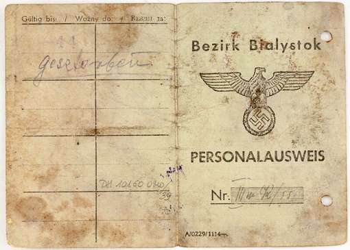 Obraz pod tytułem "Kartoteki osobowe z Okręgu Białostockiego, Kamiński Bernard."
