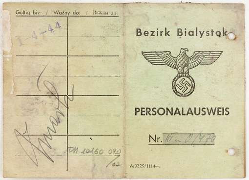 Obraz pod tytułem "Kartoteki osobowe z Okręgu Białostockiego, Olszewski Józef."