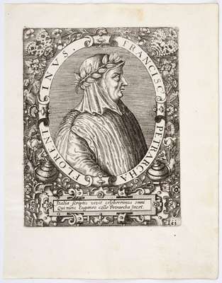 Obraz pod tytułem "Portret Francesco Petrarki (1304-1374)"