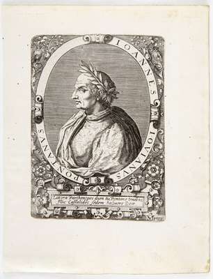 Obraz pod tytułem "Portret Giovanniego Pontano (1429-1503)"
