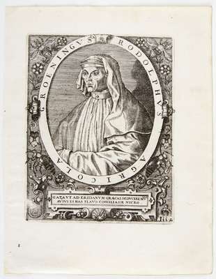 Obraz pod tytułem "Portret Rodolfa Agricoli (1444-1485)"