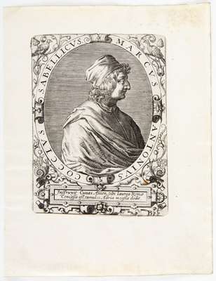 Obraz pod tytułem "Portret Marcusa Antoniusa Cocciusa Sabellicusa (1436–1506)"