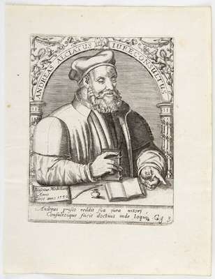Obraz pod tytułem "Portret Andrei Alciato (1492-1550)"