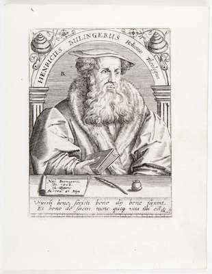 Obraz pod tytułem "Portret Jana Henryka Bullingera (1504-1575)"