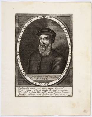 Obraz pod tytułem "Portret Johna Wycliffa (ok. 1329-1384)"