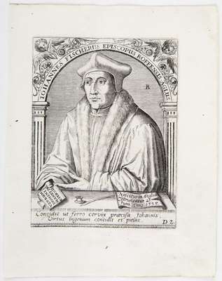 Obraz pod tytułem "Portret Johna Fishera (1459/69-1535)"