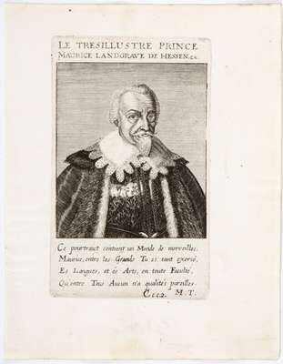 Obraz pod tytułem "Portret landgrafa Maurycego von Hessen-Kassel (1572-1632)"