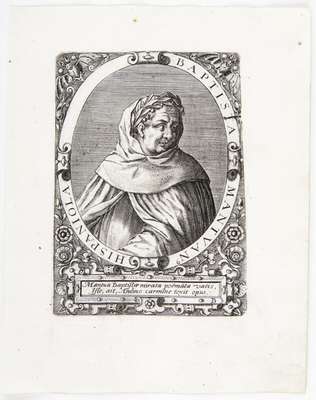 Obraz pod tytułem "Portret Baptysty Spagnoli zw. Mantuanus (1447-1516)"