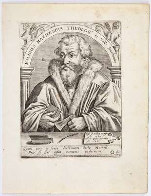Obraz pod tytułem "Portret Johannesa Mathesiusa (1504-1565)"