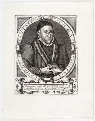 Obraz pod tytułem "Portret Richarda Rogersa (1532/3-1597)"