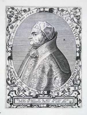 Obraz pod tytułem "Portret papieża Piusa II "