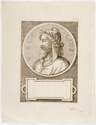 Obraz pod tytułem "Portret Publiusa Vergiliusa Maro (70-19 p.n.e.)"