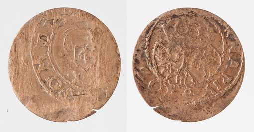Obraz pod tytułem "moneta - trzeciak łobżenicki"