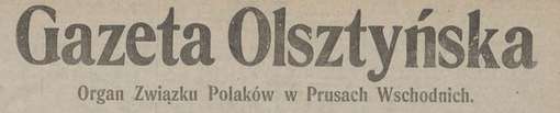 Obraz pod tytułem "Gazeta Olsztyńska, nr ??, ??.??.1920."