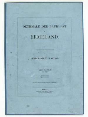 Obraz pod tytułem "Denkmale der Baukunst im Ermland - strona tytułowa"