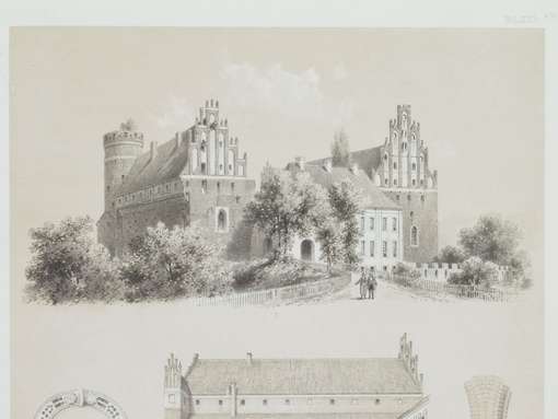 Obraz pod tytułem "Zamek w Olsztynie"