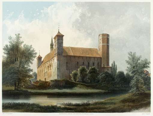 Obraz pod tytułem "Lidzbark Warmiński - zamek biskupi"