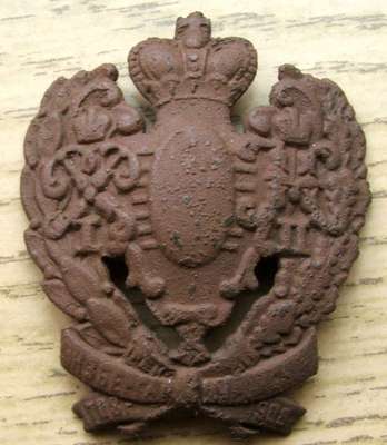 Obraz pod tytułem " Odznaka żołnierska 21 muromskiego pułku piechoty"