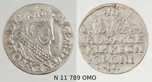 Obraz pod tytułem "moneta - trojak koronny"