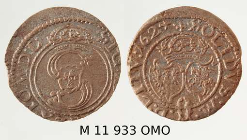 Obraz pod tytułem "moneta - szeląg litewski"